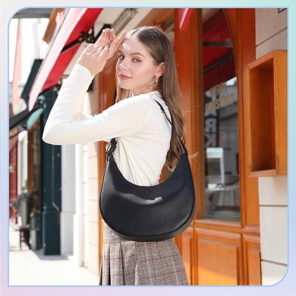 New Shoulder Handbags 3 Ways Adjust Strap, Waterproof Clutche Purses Hobo black - Picture 6 of 8